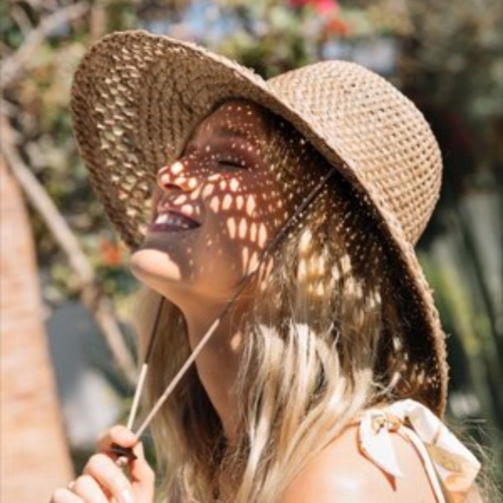 RARE! LACK OF COLOR PALM CANYON HAT - NATURAL - NWOT